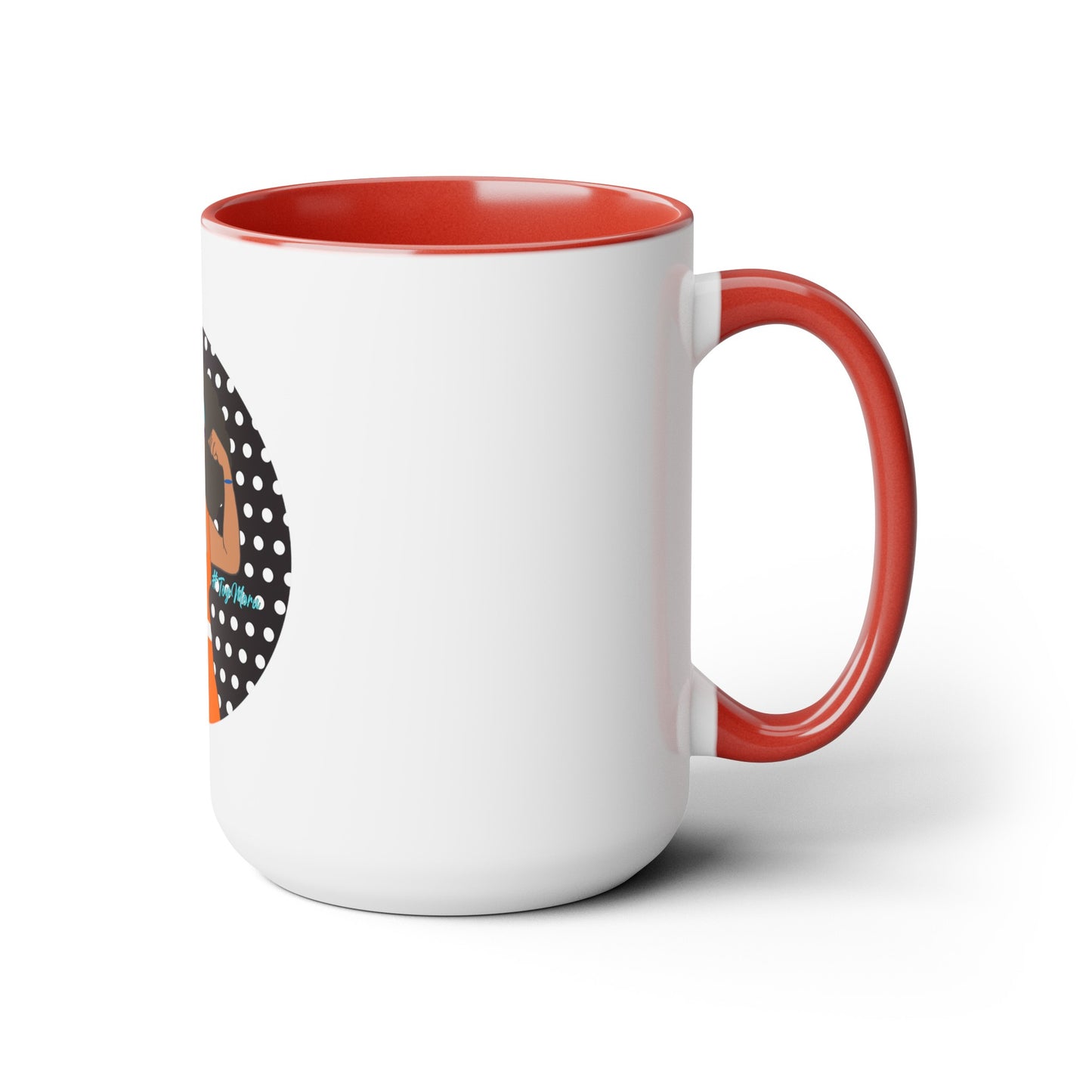 Two-Tone Coffee Mugs, 15oz