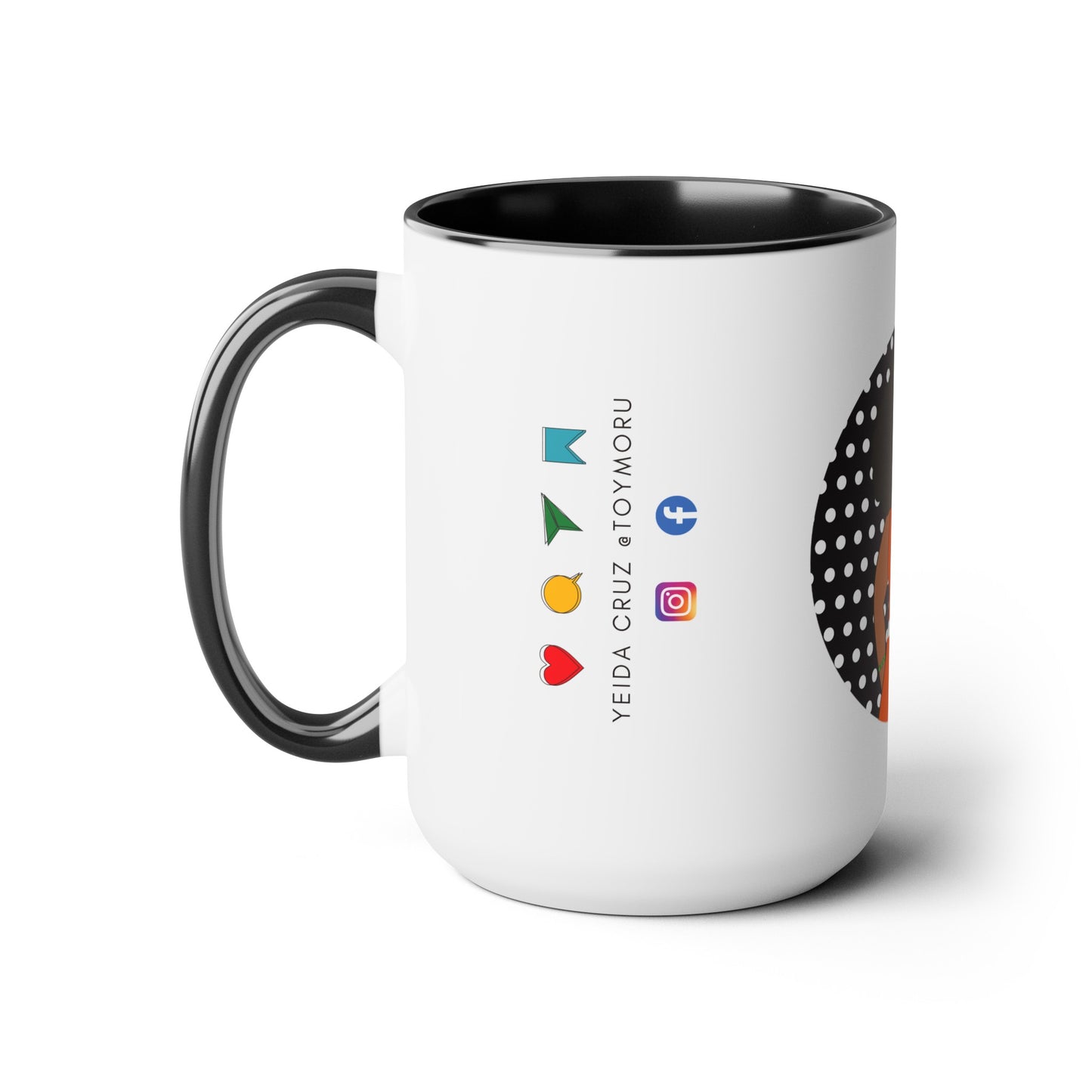 Two-Tone Coffee Mugs, 15oz