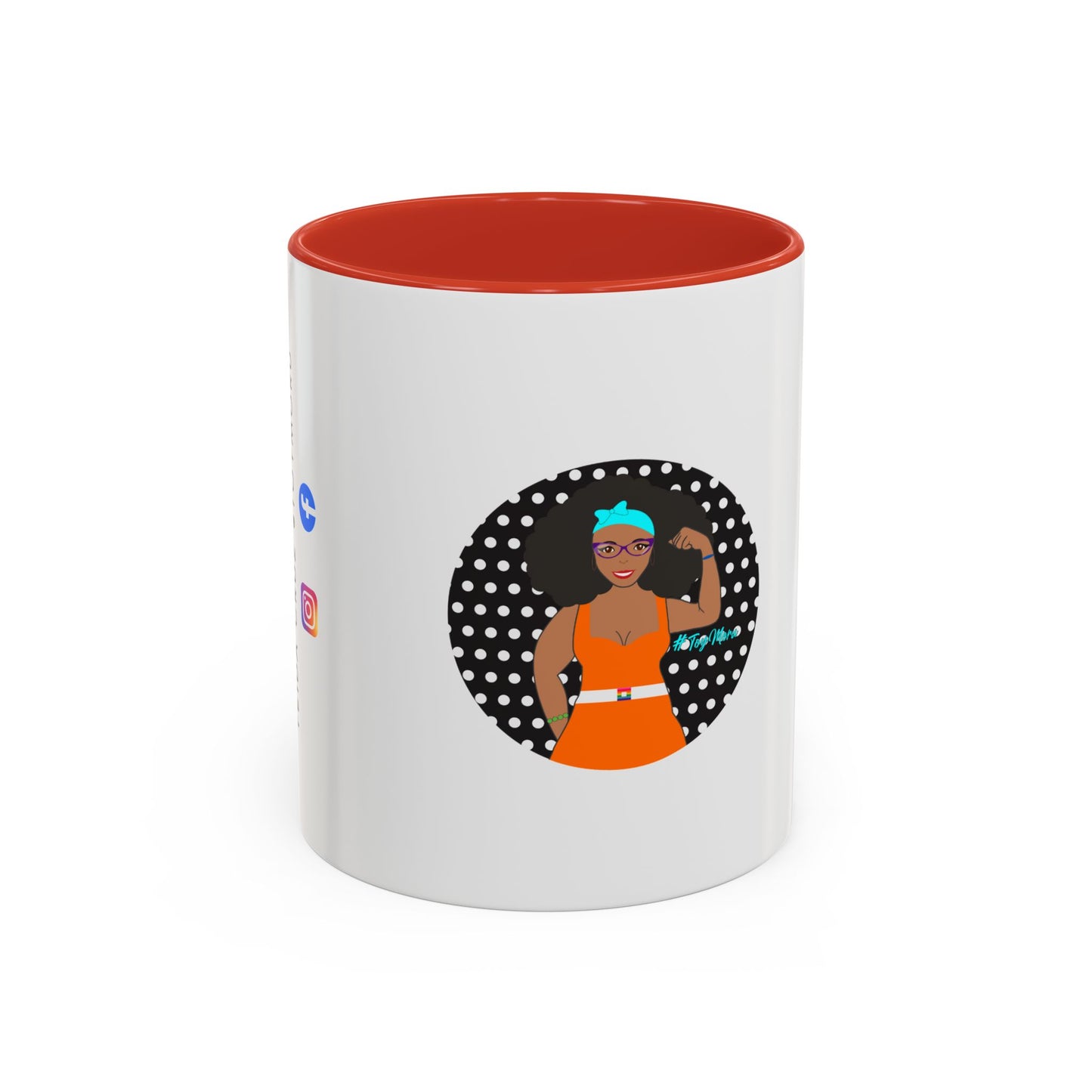 Rosie-Inspired Strong Woman Accent Coffee Mug — Empowerment Gift for Her (11/15oz)