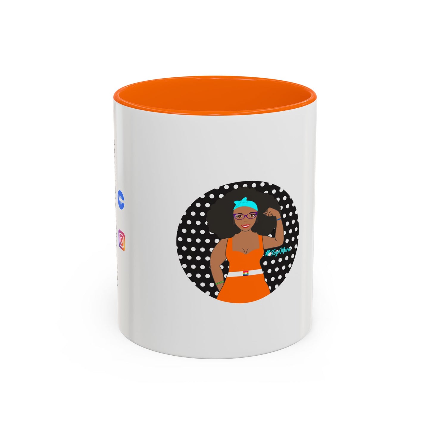 Rosie-Inspired Strong Woman Accent Coffee Mug — Empowerment Gift for Her (11/15oz)