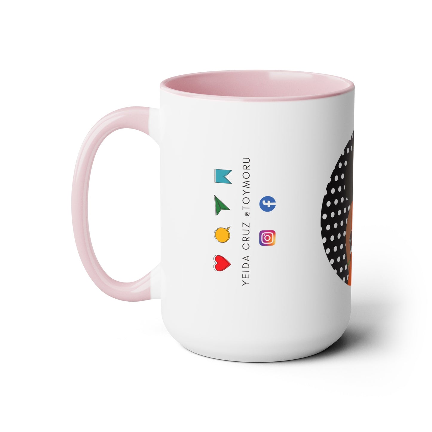 Two-Tone Coffee Mugs, 15oz