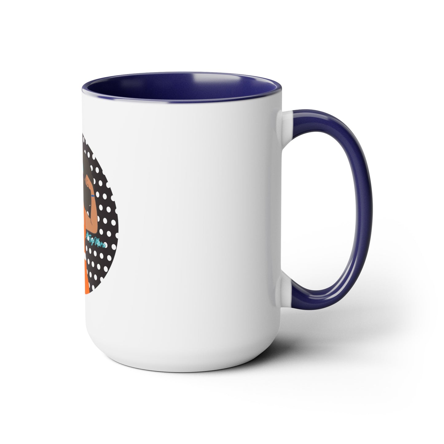 Two-Tone Coffee Mugs, 15oz