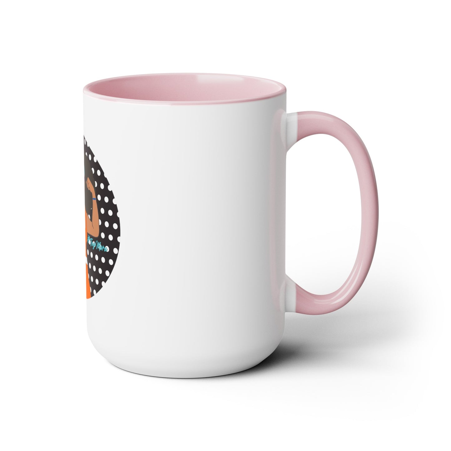 Two-Tone Coffee Mugs, 15oz